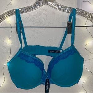 AdoreMe Blue Lace Underwire Bra
